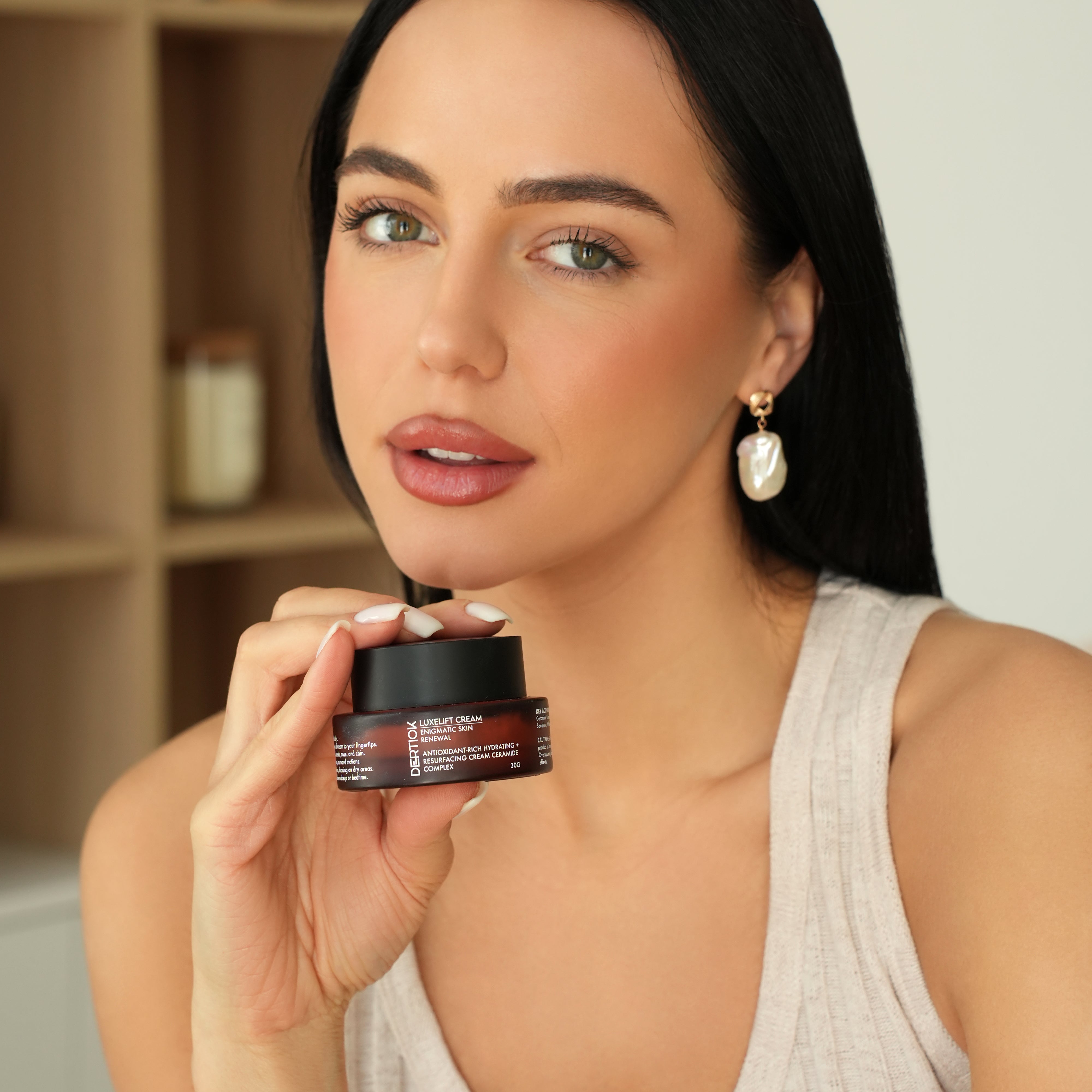 DERTIOK LuxeLift Gesichtscreme – Antioxidativ, Feuchtigkeitsspendend & Hauterneuernd mit Ceramid-Komplex